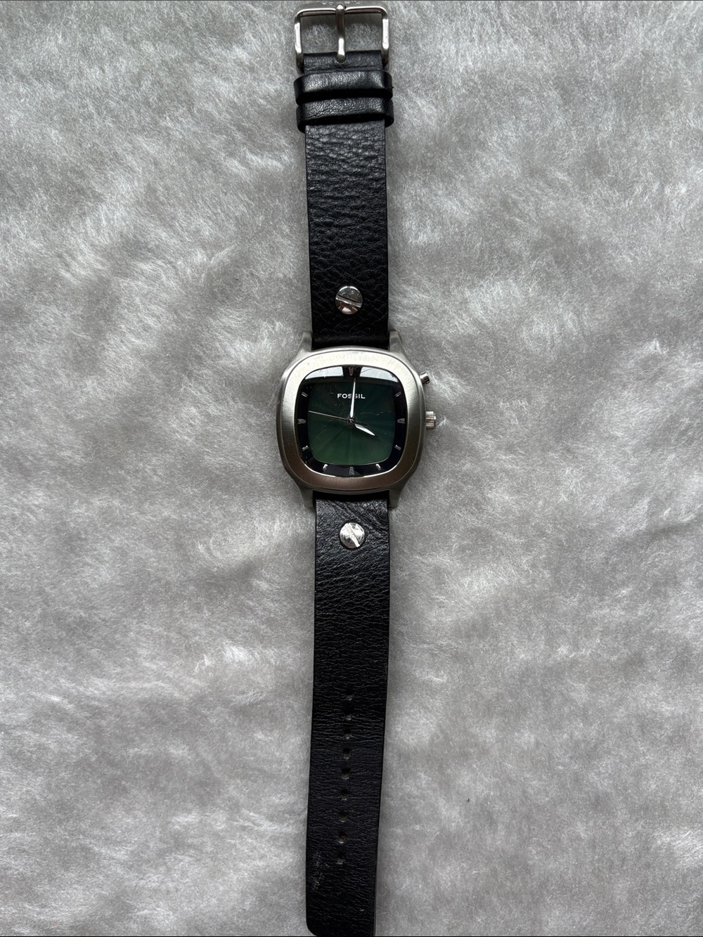 Rare Fossil Big Tic Kaleido Watch jr-8124 Changing Green to Blue Face